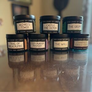 7 Frostbeard Soy Candles for book lovers - 3.9 oz